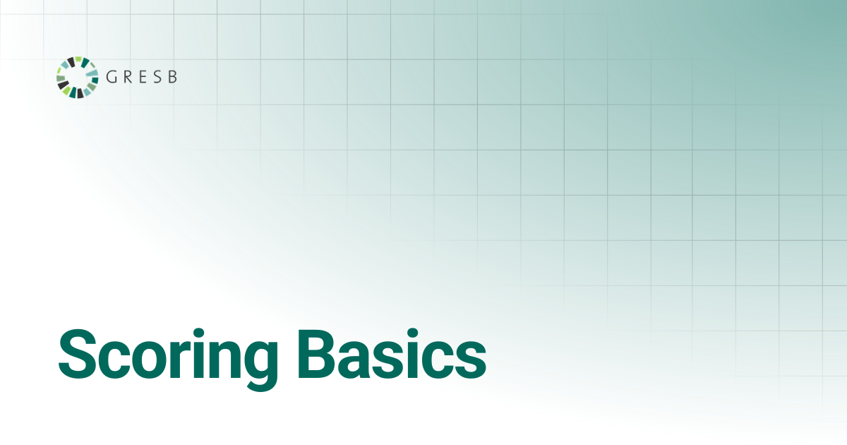 Scoring Basics | Data Center | GRESB